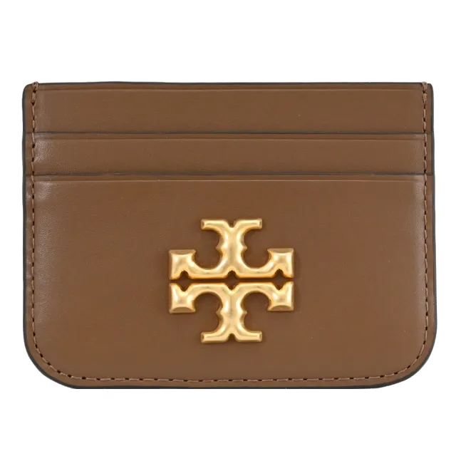 【TORY BURCH】簡約金屬T字LOGO信用卡證件名片隨身卡(藍)