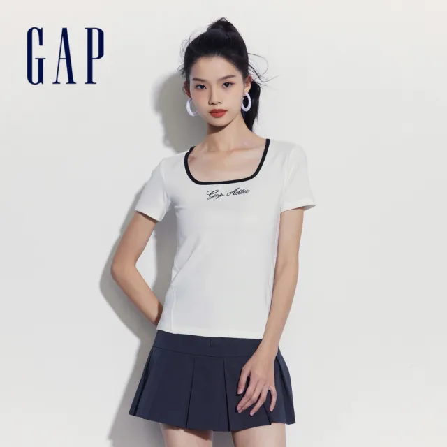 【GAP】女裝 Logo/小熊印花圓領短袖T恤 親膚系列-多款任選(465242&465249&465251)