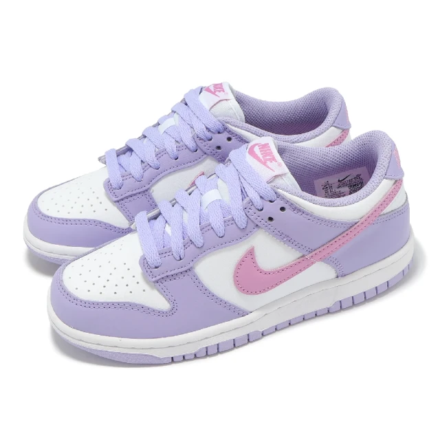 NIKE 耐吉 休閒鞋 Dunk Low GS 大童 女鞋 紫 粉 經典 低筒(HQ1185-161)