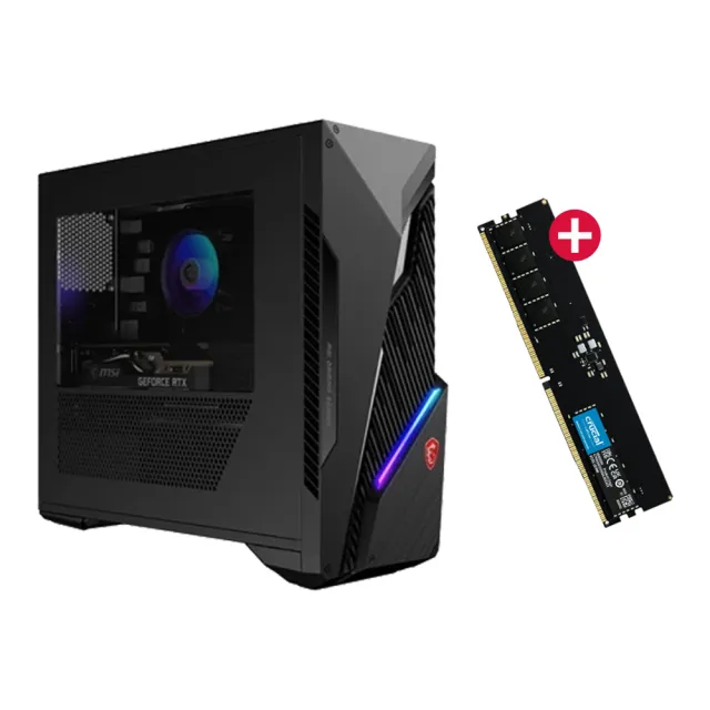 【MSI 微星】+16G記憶體組★i5 RTX4060電競電腦(Infinite S3 12B-1615TW/i5-12400F/16G/1TB SSD/W11)