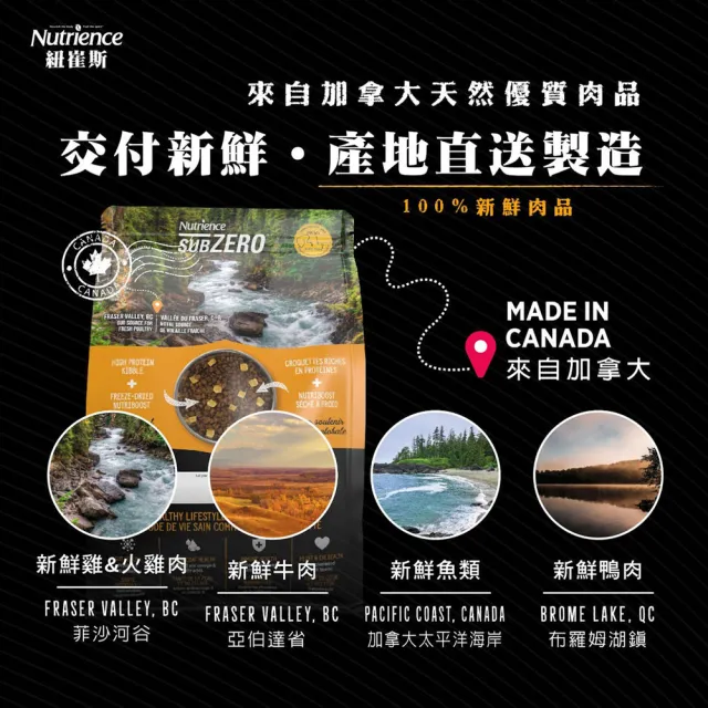 【Nutrience 紐崔斯】黑鑽頂極無穀貓+凍乾系列 1.8kg(貓飼料/加拿大飼料/添加益生菌/WDJ)