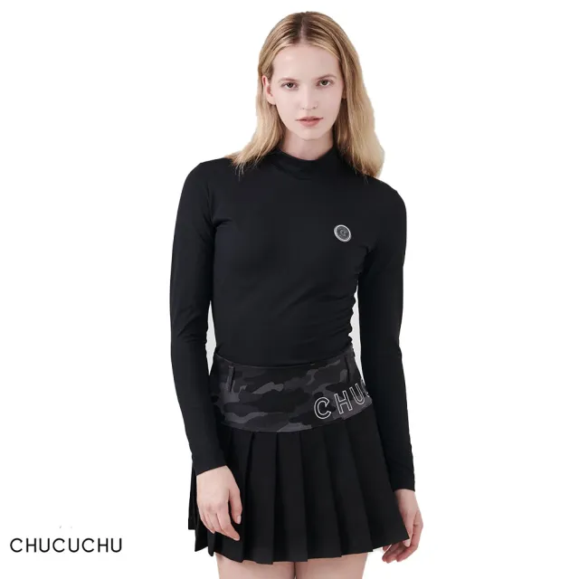 【CHUCUCHU】HALF CAMO PLEATED SKIRT 女士 高爾夫百褶裙(C23F-SK004W-BK)