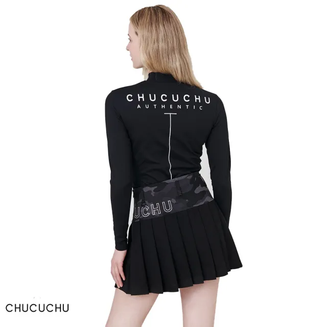 【CHUCUCHU】HALF CAMO PLEATED SKIRT 女士 高爾夫百褶裙(C23F-SK004W-BK)