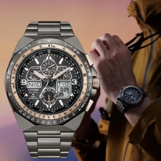 【CITIZEN 星辰】PROMASTER 35週年限定 光動能電波腕錶 母親節 禮物 推薦(JY8146-54E)