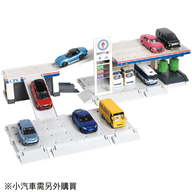 【TOMICA】交通世界 特注-CPC台灣中油加油站場景組(小汽車 場景)