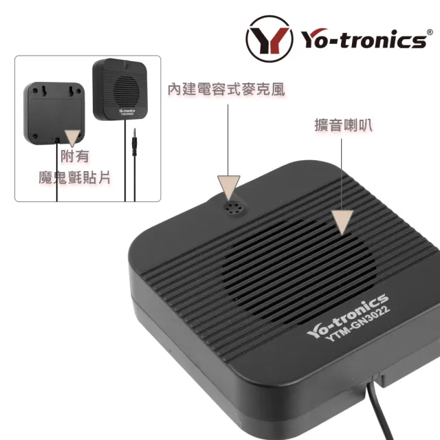 【Yo-tronics】窗口用對講雙向講麥克風音質清晰具雙邊聲音監控(YTM-GN3022)