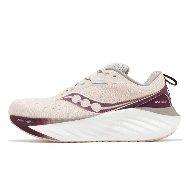 【SAUCONY 索康尼】慢跑鞋 Triumph 22 女鞋 粉 玫瑰 厚底 緩衝 輕量 運動鞋 索康尼(S10964240)