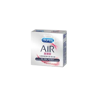 【Durex 杜蕾斯】AIR輕薄幻隱激潮裝衛生套1盒(3入 加價購)