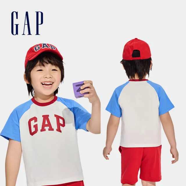 【GAP】幼童裝 Logo/小熊印花純棉圓領短袖T恤-多款任選(586669&586676)