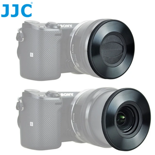 JJC 索尼副廠Sony自動鏡頭蓋Z-S16-50 BLACK黑(適E 16-50mm F3.5-5.6 PZ OSS II和FE 28-60mm F4-5.6)