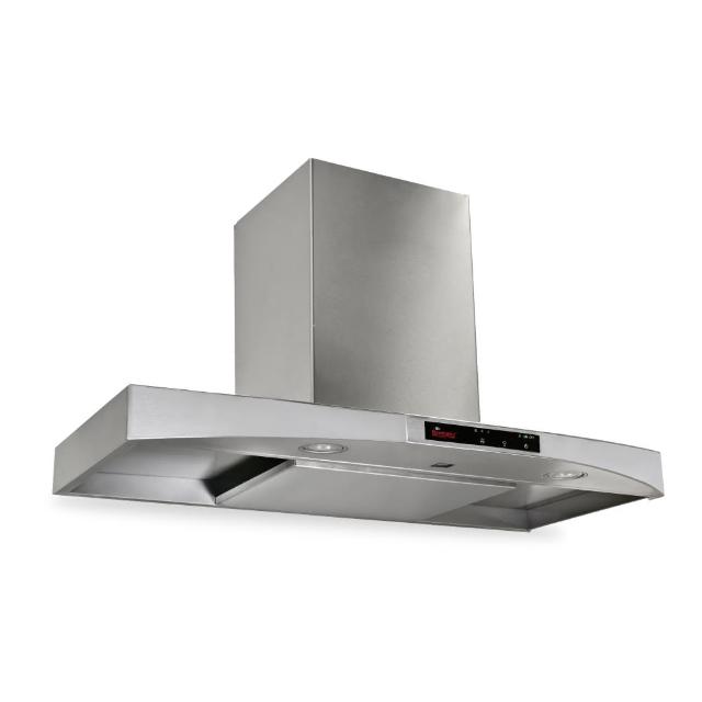 Baumatic BEC915 電熱抽油煙機，採用倒T型設計，尺寸90CM，不銹鋼材質耐用美觀。電熱除油技術高效去除油煙，適合現代廚房使用，提供強勁吸力與易清潔功能。享1年完整保固，品質保證，讓您的廚房環境清新舒適。