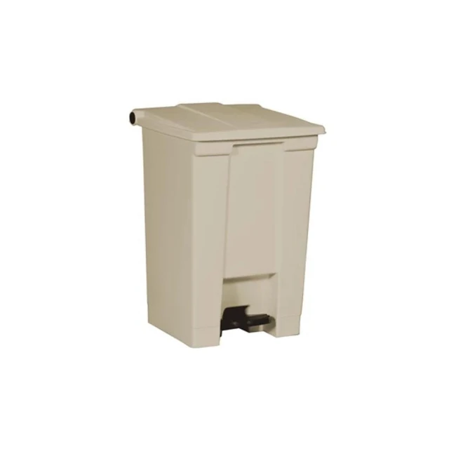 Rubbermaid 腳踏式垃圾桶45L 米色(FG614400BEIG)