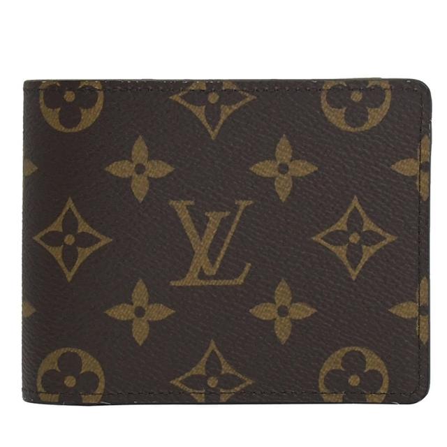 【Louis Vuitton 路易威登】LV M60895 Monagram 經典花紋對折雙層5卡短夾(現貨)
