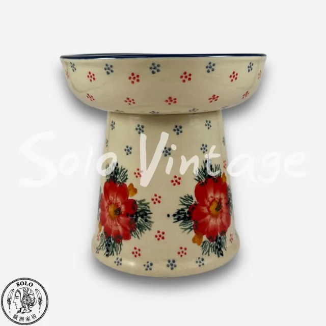 【SOLO 波蘭陶】波蘭製 Manufaktura 波蘭陶 14cm 寵物碗 高腳碗 貓咪/小型犬適用