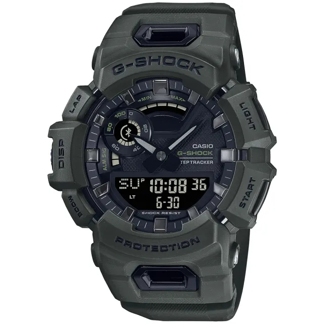 【CASIO 卡西歐】G-SHOCK 藍牙連線計步運動錶-2色可選 禮物 開學(GBA-900UU-3A/GBA-900UU-5A/速)