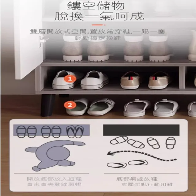 【菲尓家居】鞋櫃 落地櫃 置物櫃 實木鞋櫃(加厚板材 馬六甲生態板)