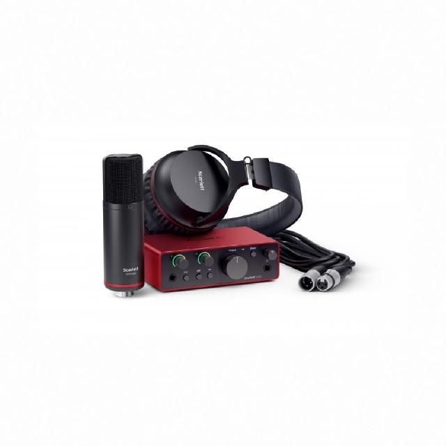 【Focusrite】Scarlett 4th Gen 第4代 Solo Studio 錄音介面套組 含 USB 線以及麥克風線(公司貨保證)