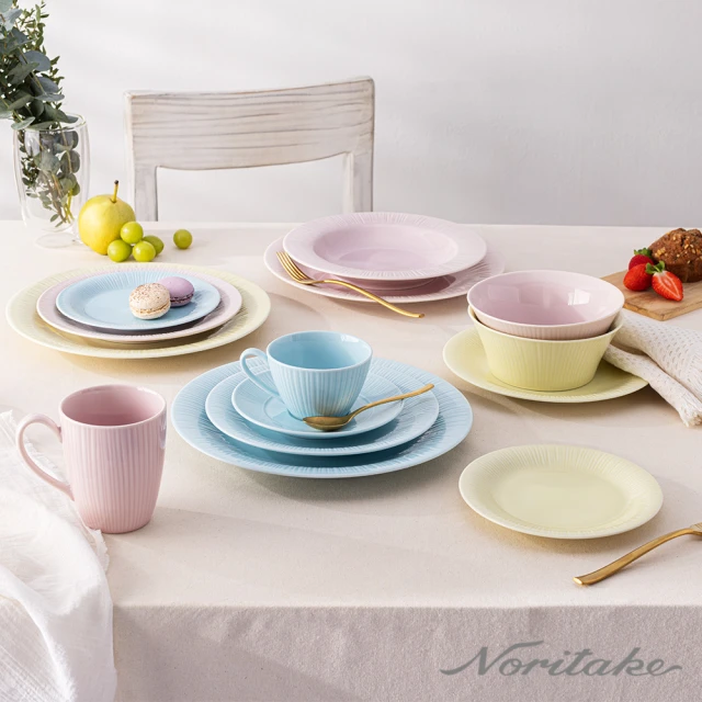 NORITAKE 繽紛針葉林 點心麥片碗15CM 2入禮盒組-三色任選(新品上市)