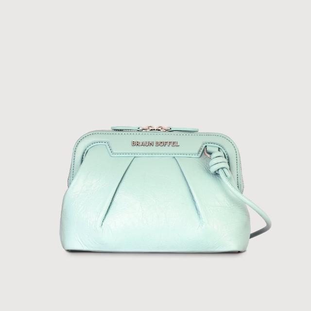 【BRAUN BUFFEL 德國小金牛】福利出清品 安娜格 手拿包-湖水藍(BF827-02-ABL) 女包送禮推薦