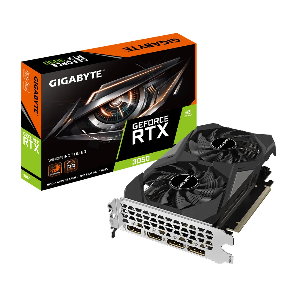 【GIGABYTE 技嘉】GeForce RTX 3050 WINDFORCE OC 6G顯示卡(GV-N3050WF2OCV2-6GD)