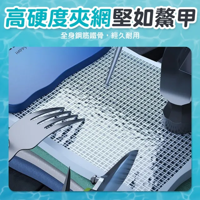 【Zhuyin】二代免充氣鋼架款 折疊游泳池 2.6米(附豪華戲水組 兒童戲水池 摺疊泳池 家庭水池 儲水桶)
