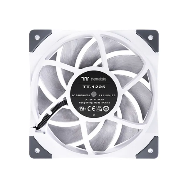 【Thermaltake 曜越】鋼影 TOUGHFAN 12 高風壓風扇 單入 金屬強化軸心 四腳防震 四色(CL-F117-PL12XX-A)