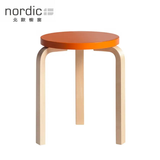 【北歐櫥窗】Artek Stool 60 三腳圓凳(澄橘)