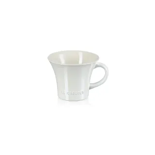 【Le Creuset】瓷器珠光薔薇英式午茶杯280ml(珠光白)