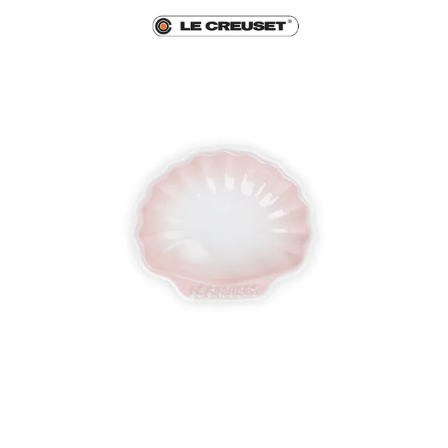 【Le Creuset】瓷器貝殼盤-小(淡粉紅)