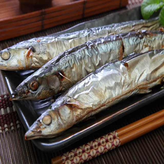 【華得水產】台灣野生秋刀魚8包組(280g 約3-4尾/包)