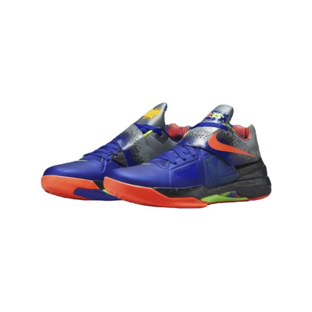 シューズ(男性用) NIKE KD NERF FQ8180-400 28cm NIKE 耐吉】Nike KD 4 Nerf 螢光紫藍FQ8180-400(休閒鞋男鞋) - momo