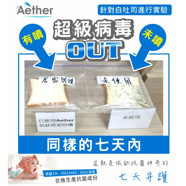 【Aether 依鈦抗菌專家】居家防護補充包-750ml(抗菌 清潔 腸病毒 流感 冠狀病毒)