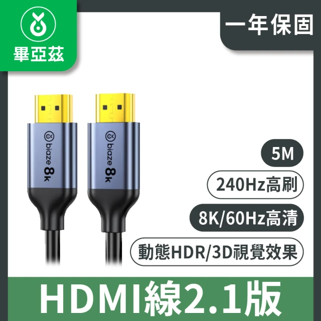 biaze 畢亞茲 HDMI線4K高清2.0版 工程級 10