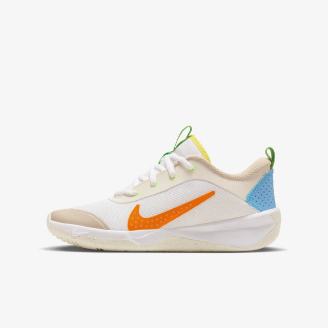 NIKE 耐吉 Omni Multi-Court GS 大童 運動鞋 訓練 排羽球鞋 室內 白彩(FN8906-181)