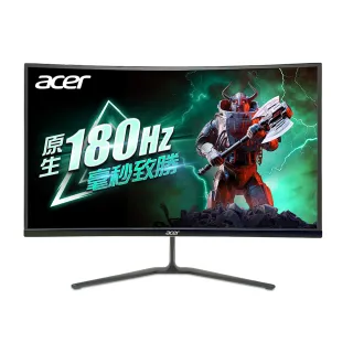 【Acer 宏碁】A 福利品 ED270R S3 曲面無邊框電競螢幕(27型/FHD/180Hz/1ms/VA)