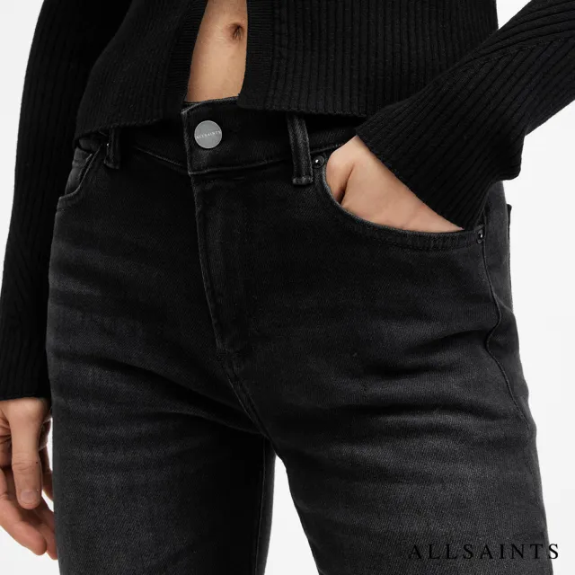 【ALLSAINTS】HALDAN 中腰靴型牛仔褲-黑 W023EB(靴型版型)