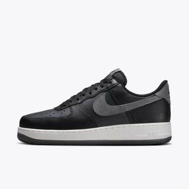 NIKE 耐吉 Air Force 1 07 Lv8 男 休閒鞋 經典 AF1 皮革 低筒 黑灰(FJ4170-004)