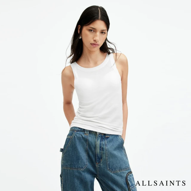 ALLSAINTS RINA 棉質背心-白 WM054Q(修身版型)