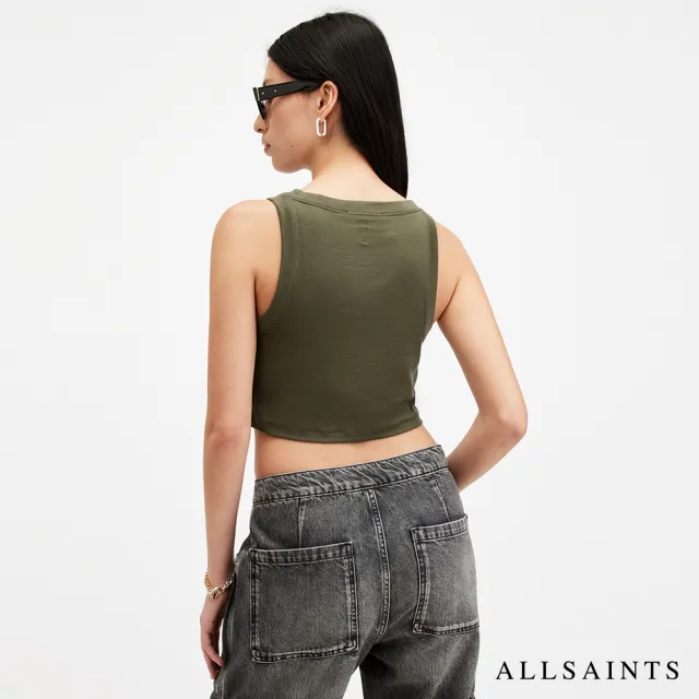 【ALLSAINTS】RINA 短版背心-綠 W236JB(修身版型)