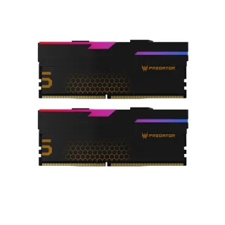 【Acer 宏碁】Predator Hermes RGB DDR5-6400 32GB超頻桌上型記憶體 黑色(16G*2 CL32)