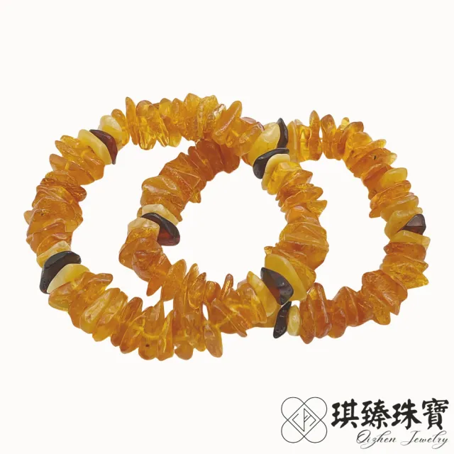 【琪臻珠寶】天然琥珀蜜蠟原礦多角型手串手鍊(隨形造型_血珀_老蜜蠟原礦琥珀_618狂歡節_限時搶購)