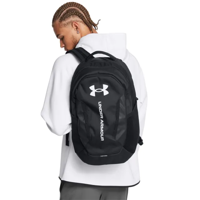 【UNDER ARMOUR】UA 男女同款   Hustle 6.0 後背包_1384672-002(黑色)