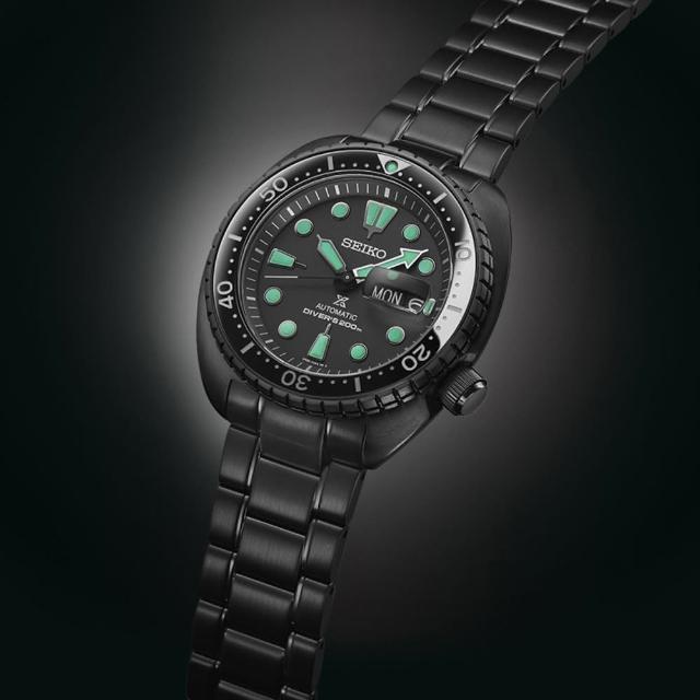 【SEIKO 精工】Prospex 黑潮海龜王機械潛水錶-黑/45mm(SRPK43K1/4R36-06Z0SD)618 禮物