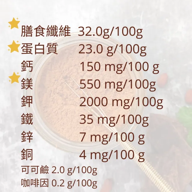 【多儂莊園工坊】100% 天然 無糖可可粉 1000克 2包裝 生可可粉 輕焙可可粉 母親節禮物