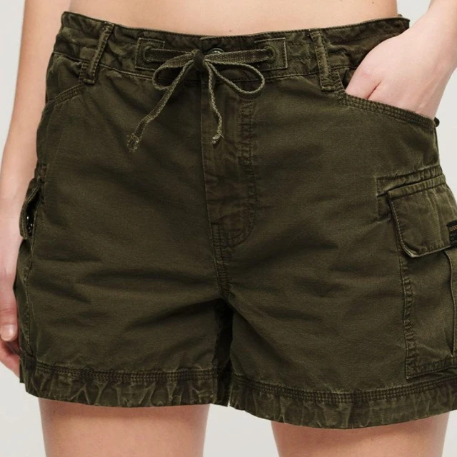 Superdry 女裝 休閒短褲 工裝短褲 Cargo Short(橄欖綠)