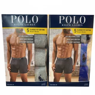 【POLO R.L.】男經典平口褲5入組