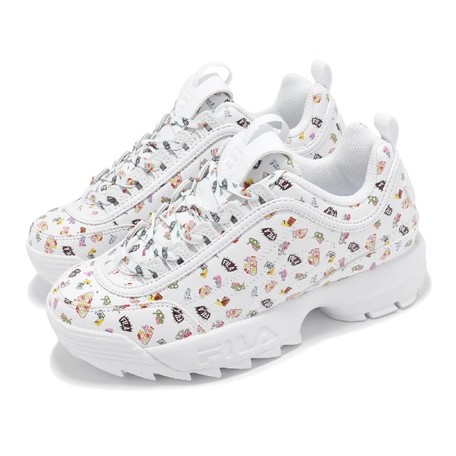 FILA 休閒鞋 Disruptor LL Multi Graphic 男鞋 女鞋 白 厚底 老爹鞋 斐樂(4C639Y199)