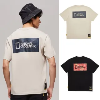 【國家地理服飾官方旗艦】限定印花LOGO T恤(炭黑色/米色/普普印花)