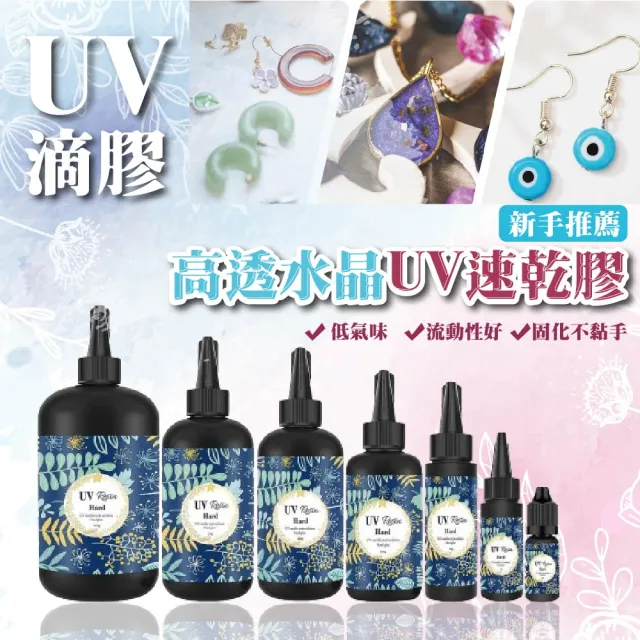 【WARM DAY LIFE】2入組 高透水晶UV膠 100g(固化膠 硬膠 UV膠水 水晶滴膠 紫外線固化)