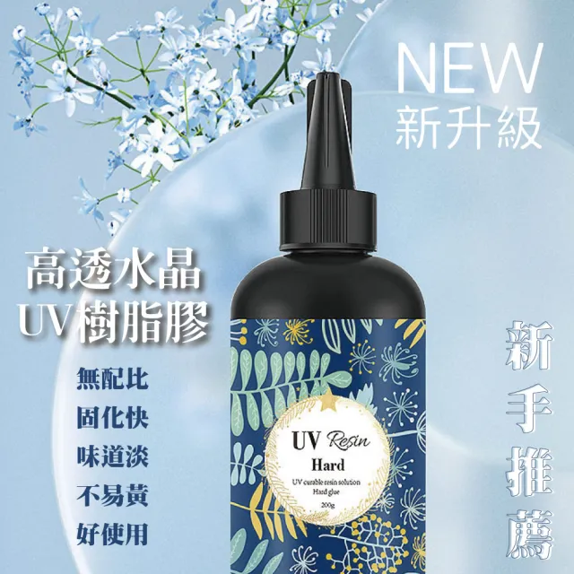 【WARM DAY LIFE】2入組 高透水晶UV膠 100g(固化膠 硬膠 UV膠水 水晶滴膠 紫外線固化)